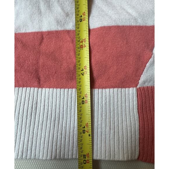 Candace Cameron Bure Lightweight Pink & White Striped Sweater - Large - Picture 7 of 7